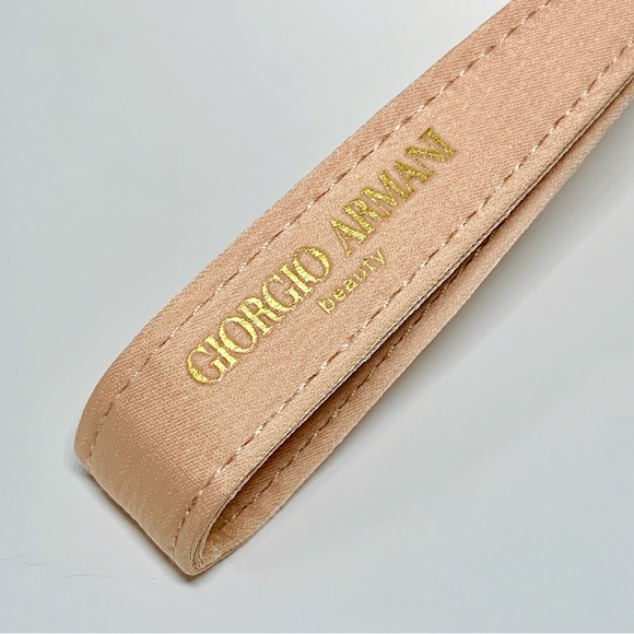 Giorgio Armani Beauty Pouch Blush Pink Bag Cosmetic Toiletry Case With Dust Bag - Picture 5 of 11